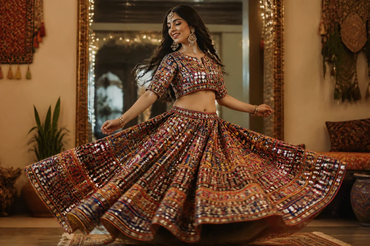 Festive Chaniya Choli available to rent
